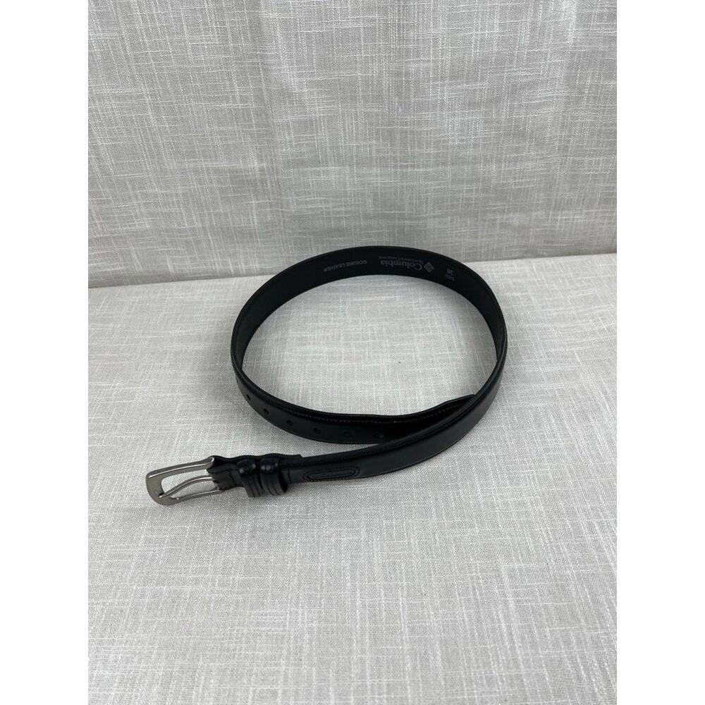 Columbia Black‎ Leather Men's Belt Size 36/90